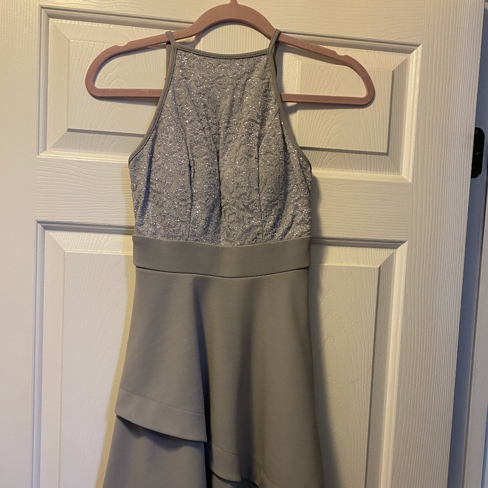 Speechless, Size 0, Semi Formal Dress, Silver